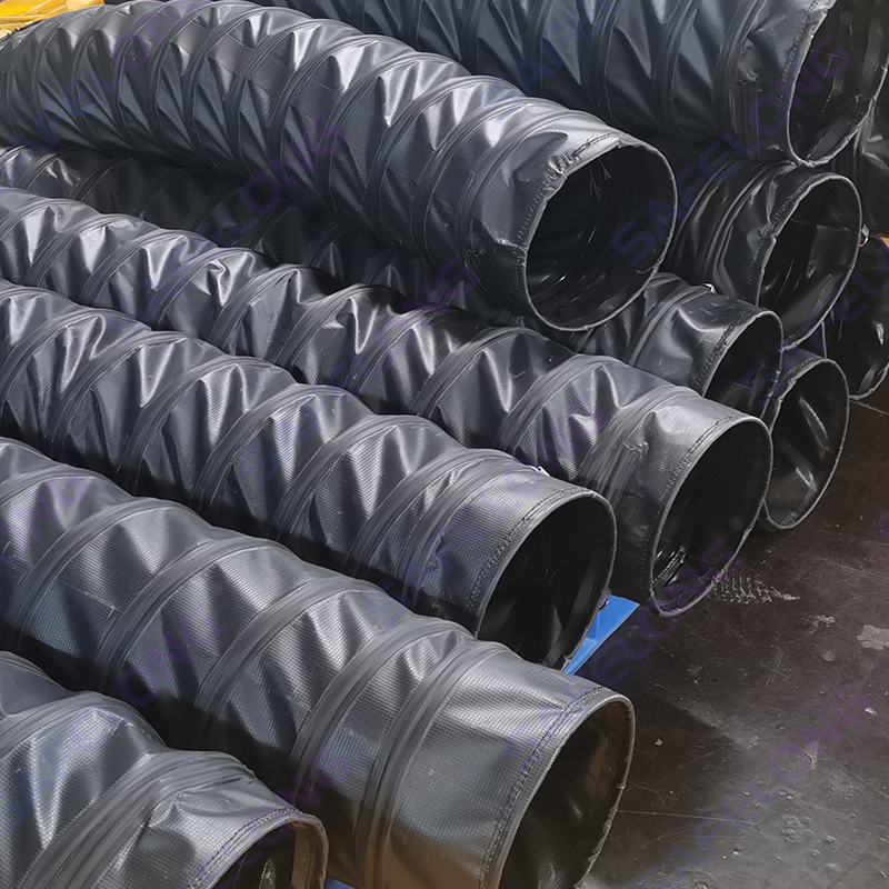 Joustava ilmanvaihtokanava teräslangalla